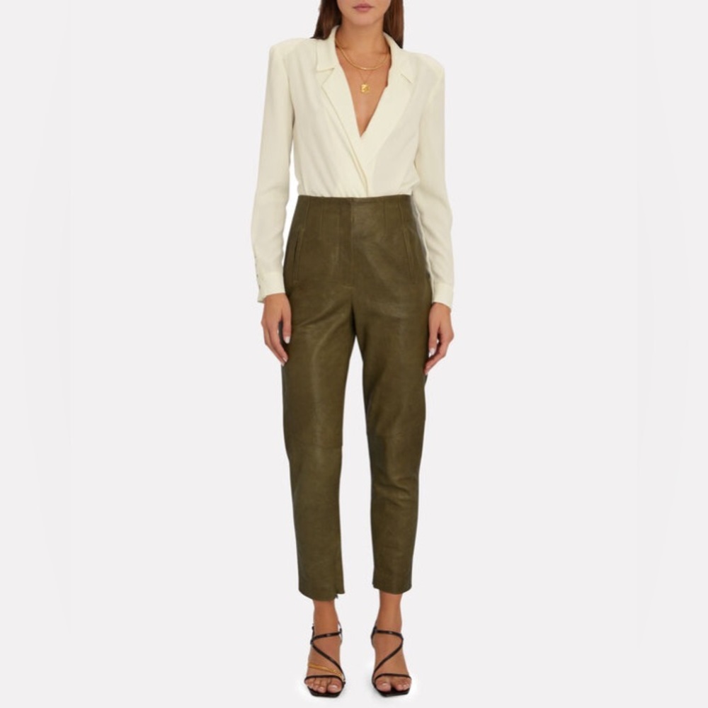 Veronica Beard Sethe Leather Pants size 2